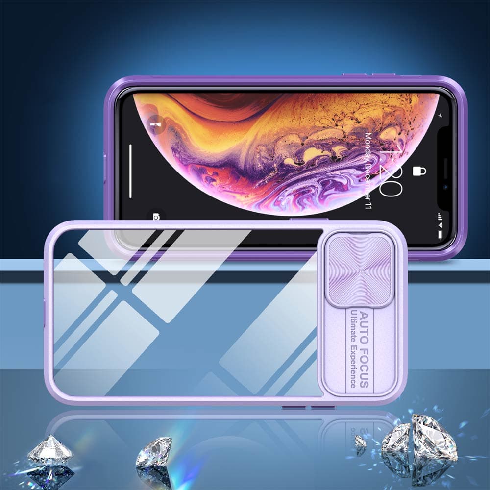 Coque avec cache caméra – iPhone XS Max – PROTECT IE027 Violet - Vue 4
