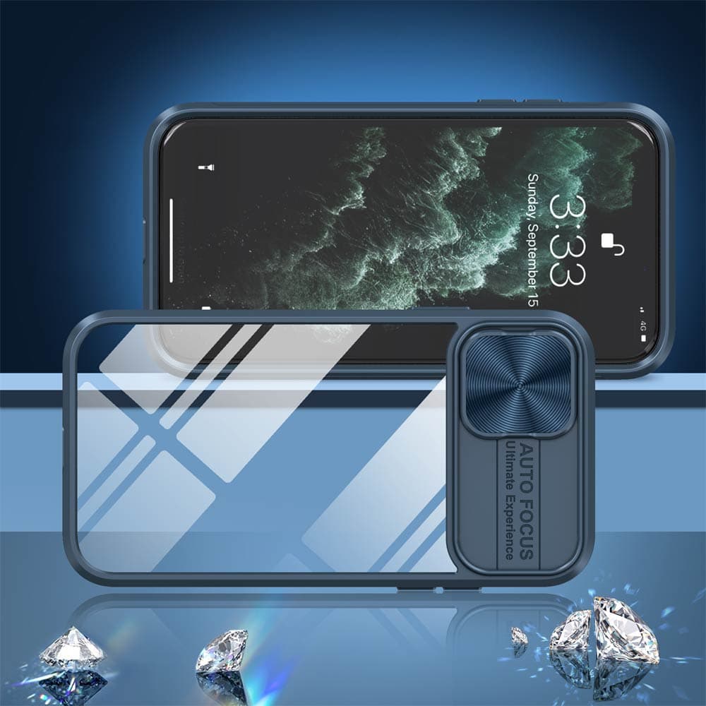 Coque avec cache caméra – iPhone XR – PROTECT IE027 Bleu Marine - Vue 4