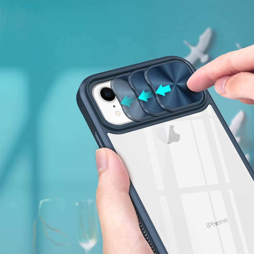 Coque avec cache caméra – iPhone XR – PROTECT IE027 Bleu Marine - Vue 27