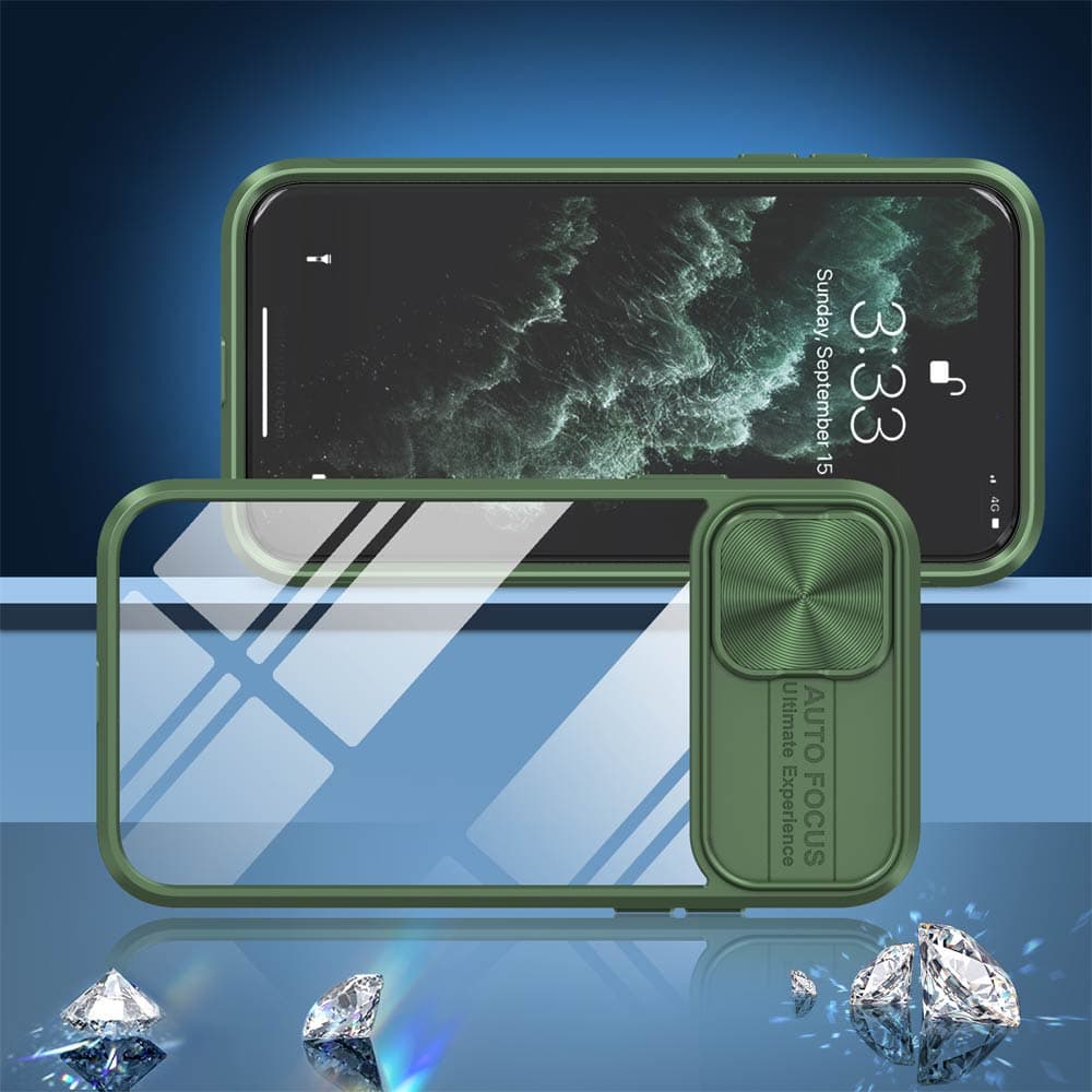 Coque avec cache caméra – iPhone XR – PROTECT IE027 Vert Foncé - Vue 4