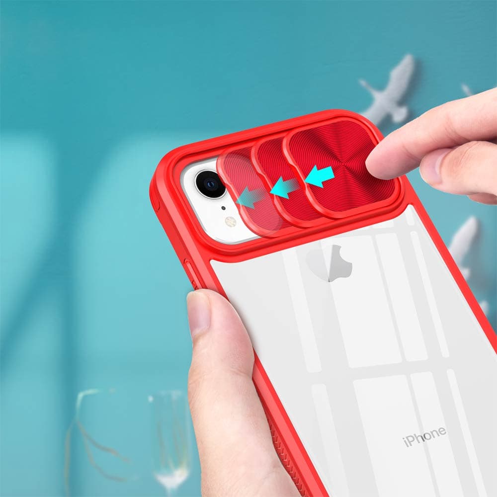 Coque avec cache caméra – iPhone XR – PROTECT IE027 Rouge  - Vue 27