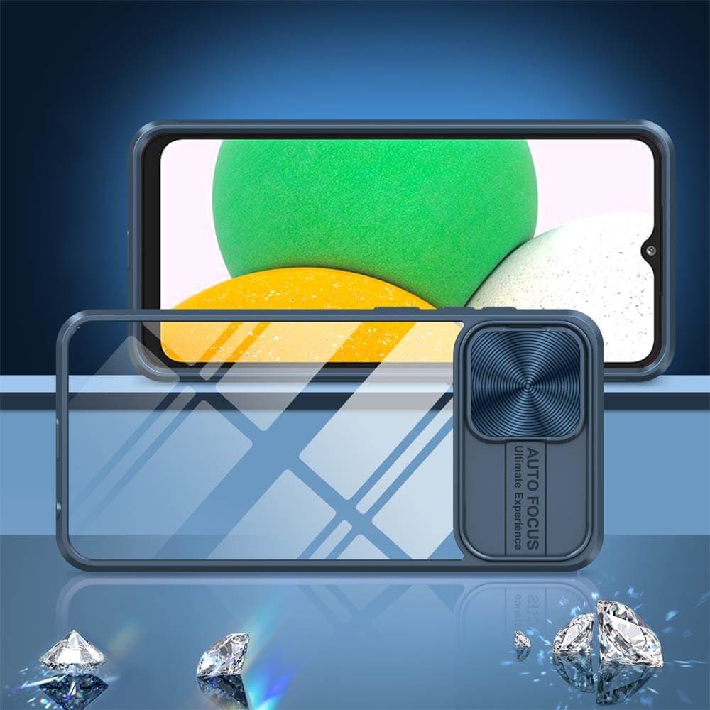 Coque avec cache caméra – Samsung Galaxy A03 Core – PROTECT IE027 Bleu Marine - Vue 4