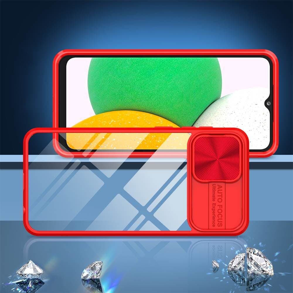 Coque avec cache caméra – Samsung Galaxy A03 Core – PROTECT IE027 Rouge  - Vue 4