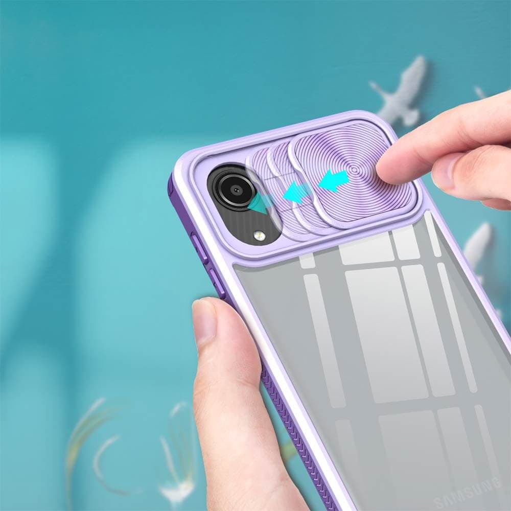 Coque avec cache caméra – Samsung Galaxy A03 Core – PROTECT IE027 Violet   - Vue 27