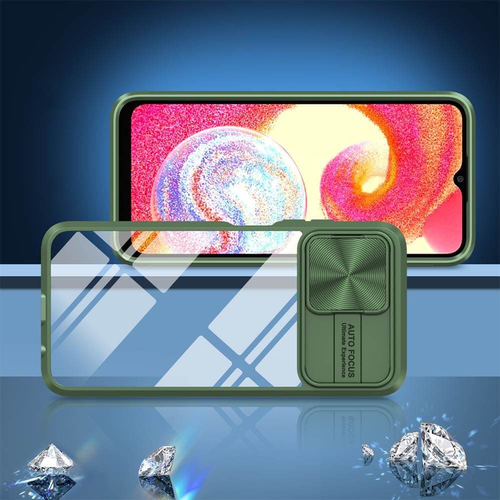 Coque avec cache caméra – Samsung Galaxy A04e – PROTECT IE027 Vert Foncé - Vue 4