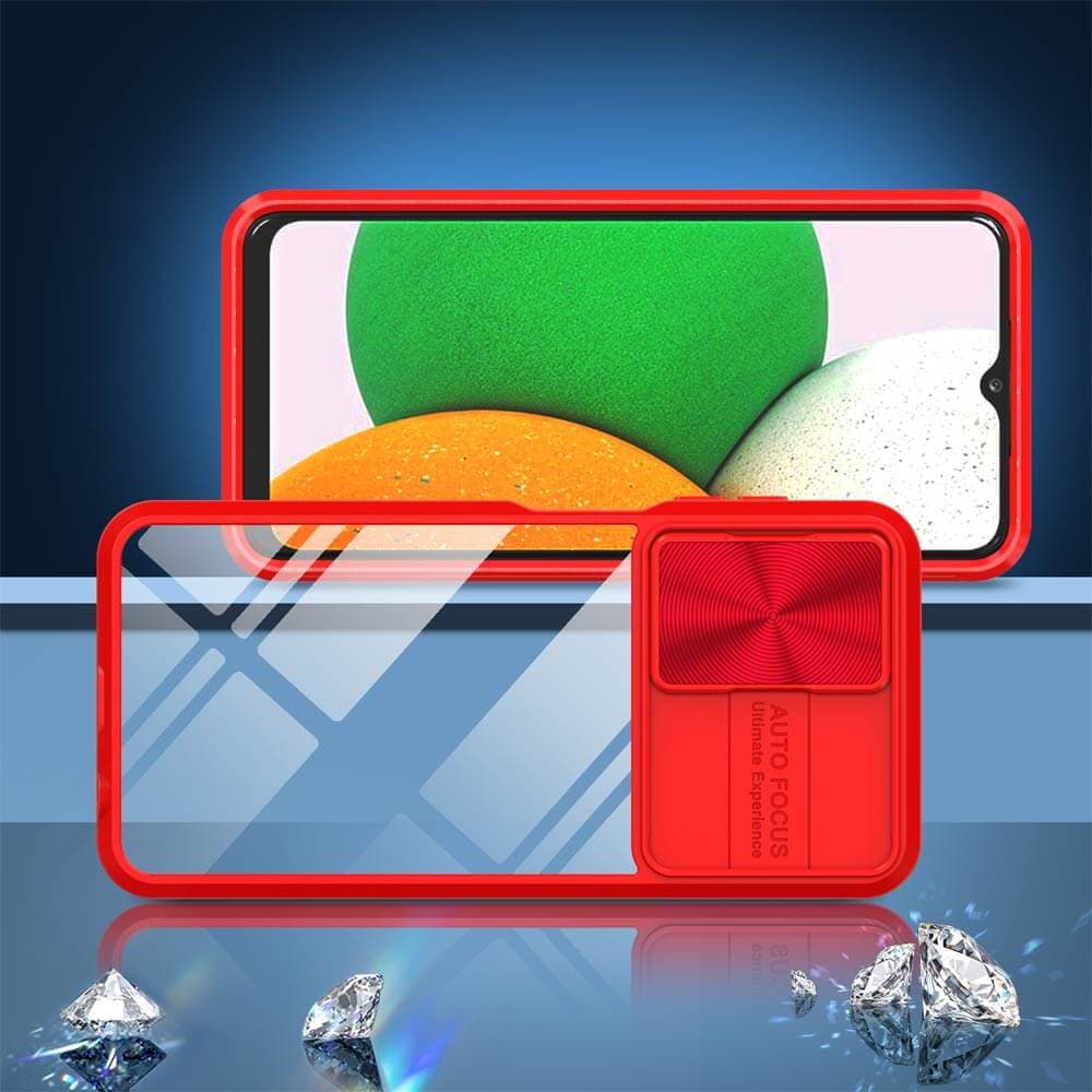 Coque avec cache caméra – Samsung Galaxy A13 / M13 / A04s – PROTECT IE027 Rouge  - Vue 4