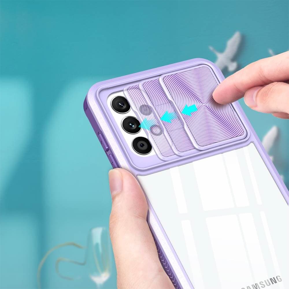 Coque avec cache caméra – Samsung Galaxy A13 / M13 / A04s – PROTECT IE027 Violet - Vue 27
