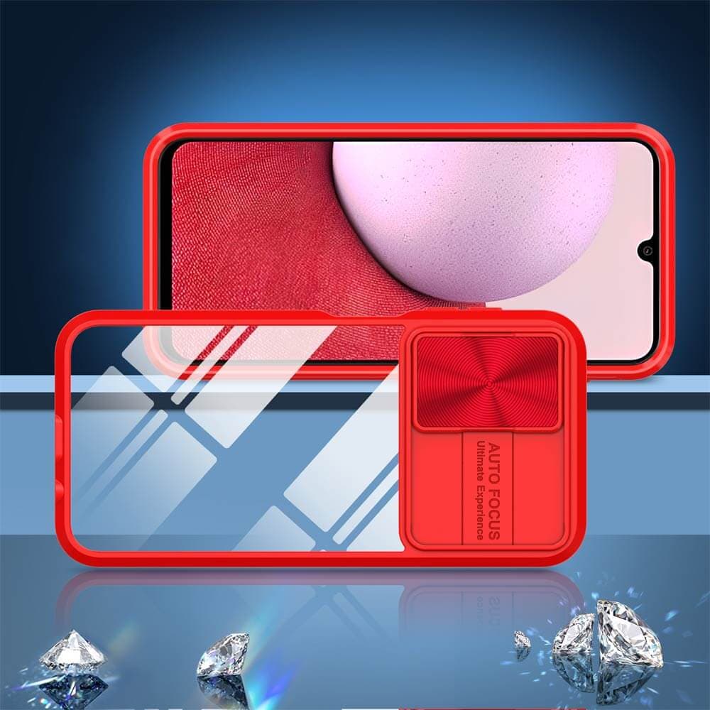 Coque avec cache caméra – Samsung Galaxy A14 – PROTECT IE027 Rouge  - Vue 4