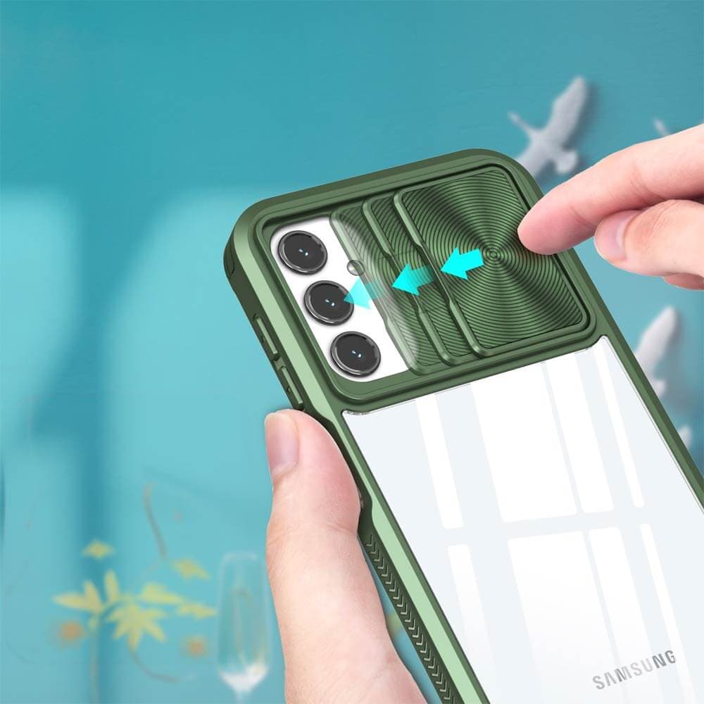 Coque avec cache caméra – Samsung Galaxy A14 – PROTECT IE027 Vert Foncé   - Vue 27