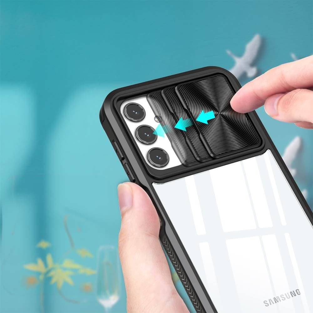 Coque avec cache caméra – Samsung Galaxy A14 – PROTECT IE027 Noir - Vue 27