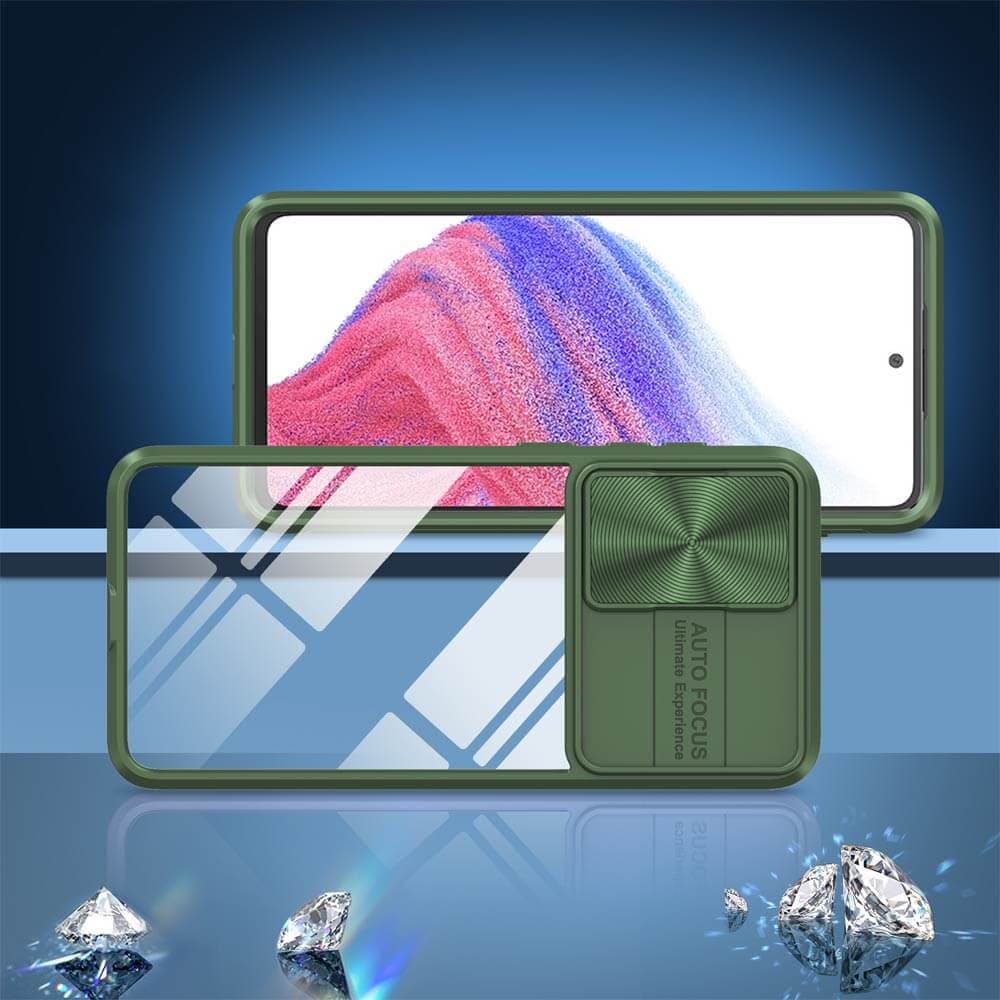 Coque avec cache caméra – Samsung Galaxy A53 5G – PROTECT IE027 Vert Foncé - Vue 4