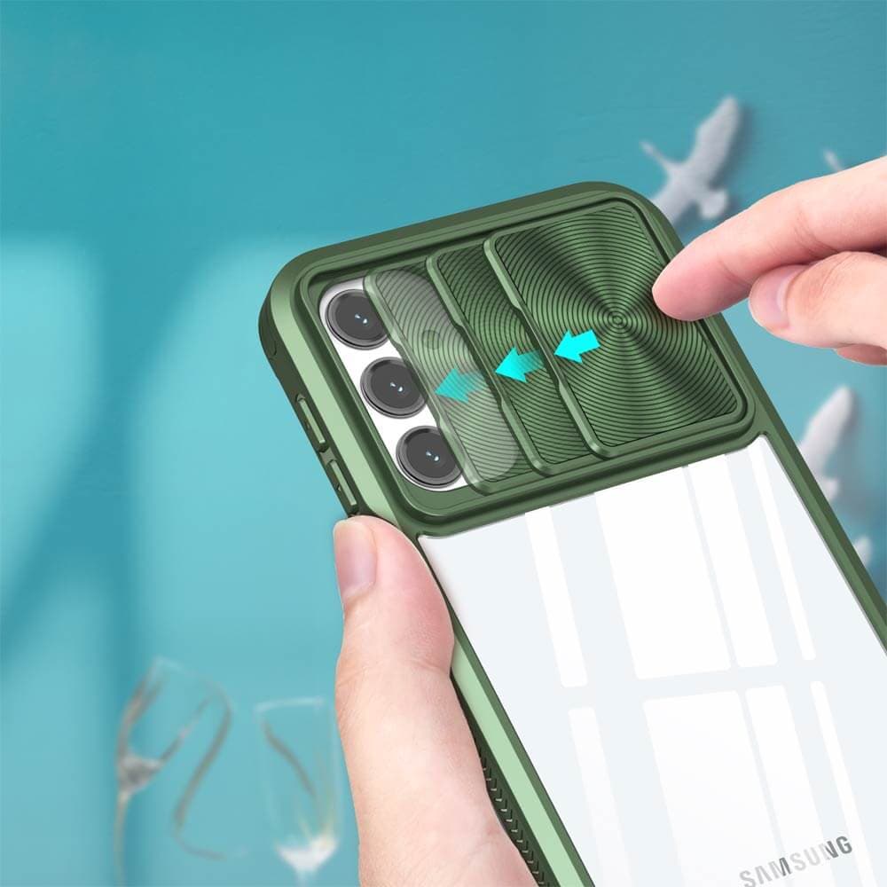 Coque avec cache caméra – Samsung Galaxy  A24 4G – PROTECT IE027 Vert Foncé - Vue 27