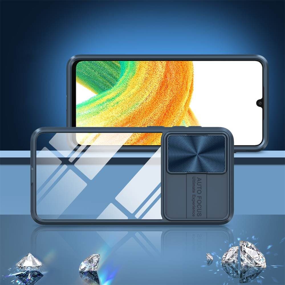 Coque avec cache caméra – Samsung Galaxy A33 5G – PROTECT IE027 Bleu Marine - Vue 4