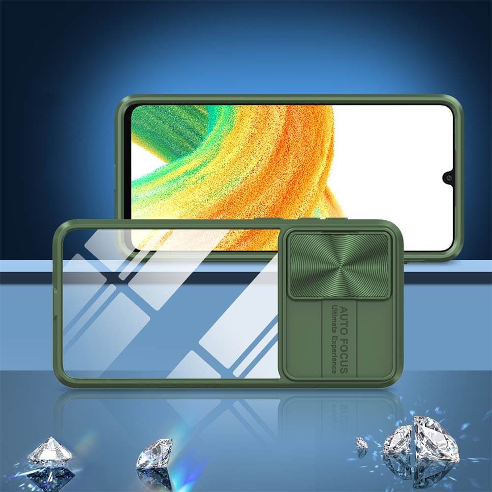 Coque avec cache caméra – Samsung Galaxy A33 5G – PROTECT IE027 Vert Foncé - Vue 4
