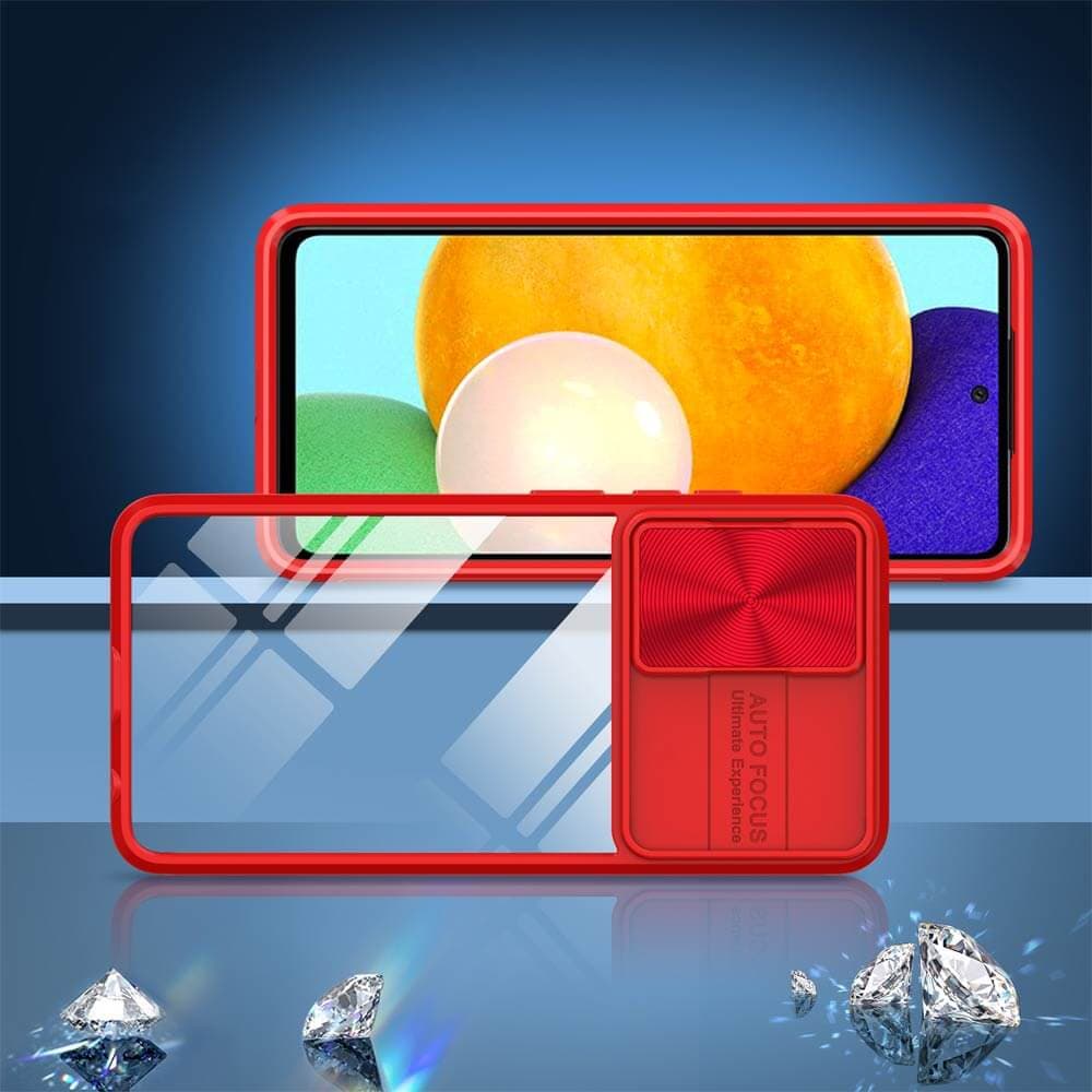 Coque avec cache caméra – Samsung Galaxy A52 5G – PROTECT IE027 Rouge  - Vue 4