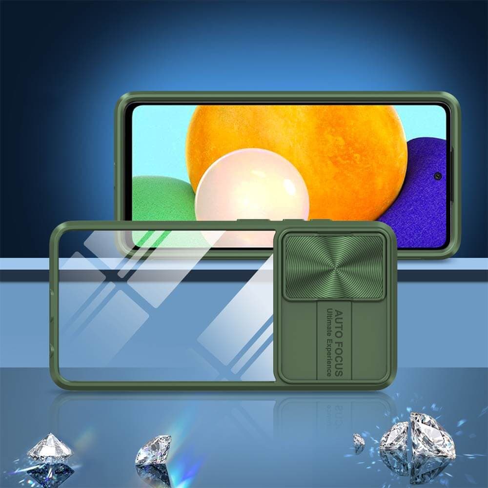 Coque avec cache caméra – Samsung Galaxy A52 – PROTECT IE027  Vert Foncé - Vue 4