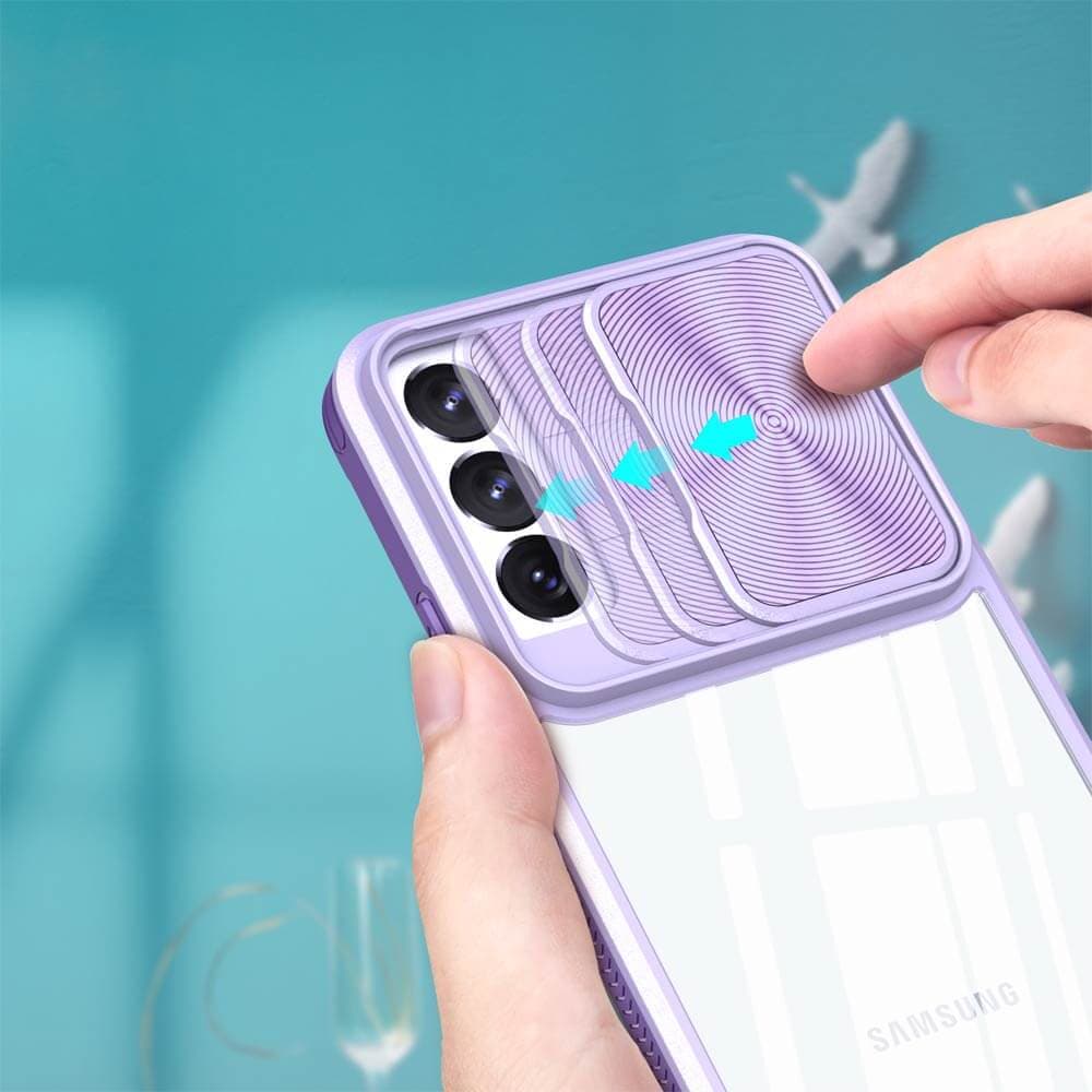 Coque avec cache caméra – Samsung Galaxy S21 FE – PROTECT IE027 Violet - Vue 27