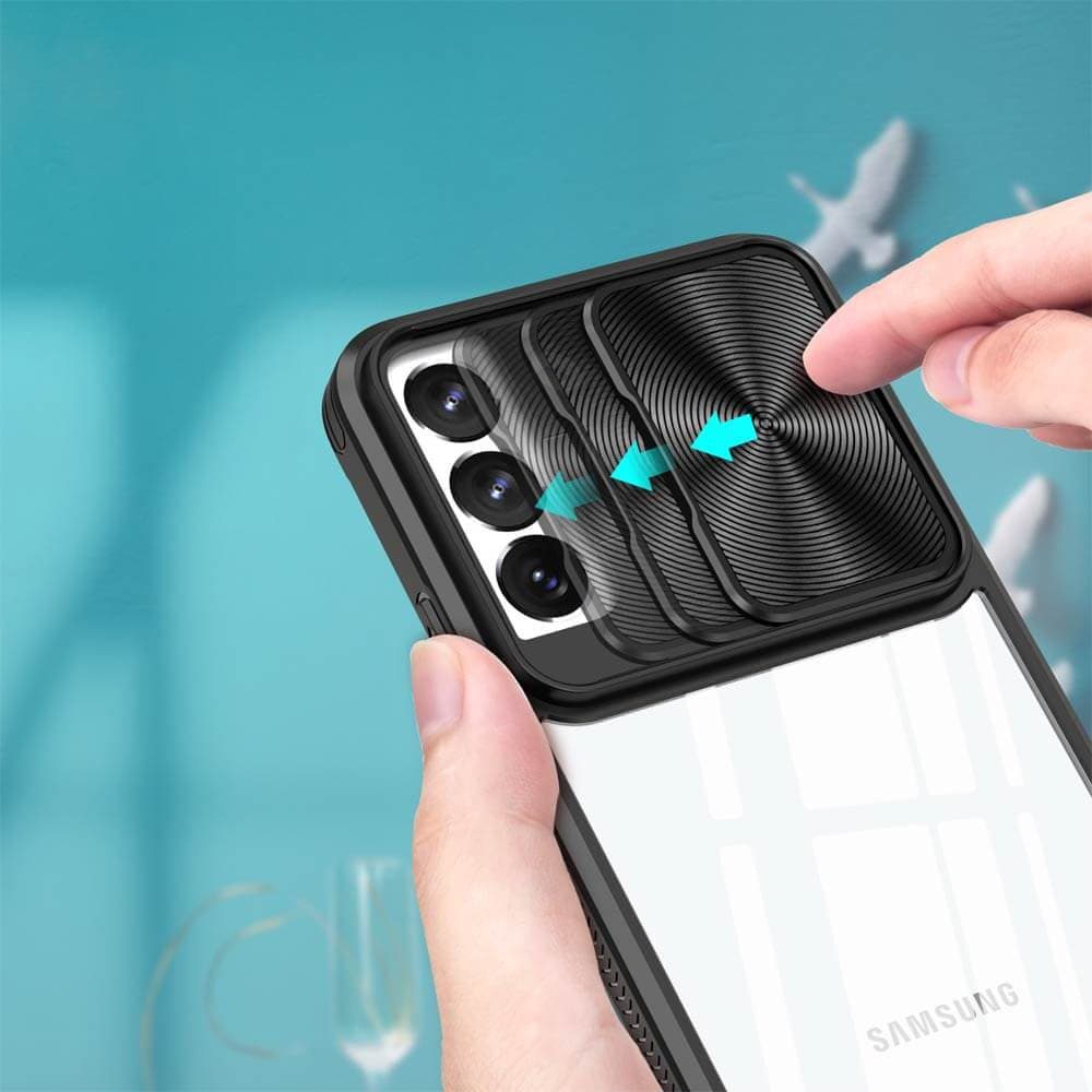 Coque avec cache caméra – Samsung Galaxy S21 FE – PROTECT IE027 Noir - Vue 27