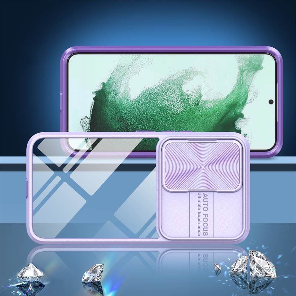 Coque avec cache caméra – Samsung Galaxy S22+ – PROTECT IE027 Violet - Vue 4