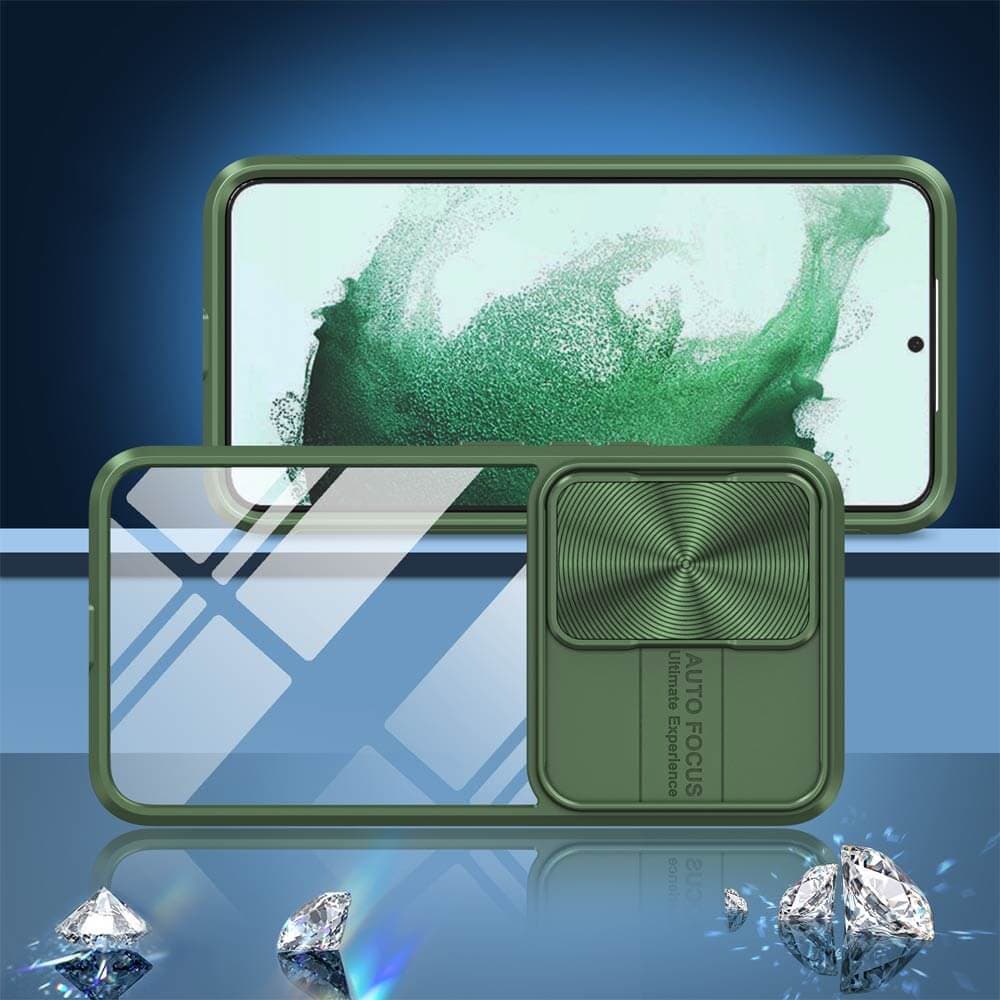 Coque avec cache caméra – Samsung Galaxy S22+ – PROTECT IE027 Vert Foncé - Vue 4