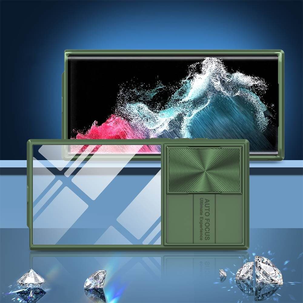 Coque avec cache caméra – Samsung Galaxy S22 Ultra – PROTECT IE027 Vert Foncé - Vue 4