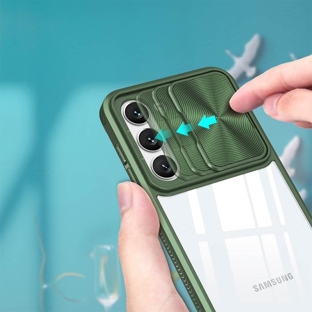 Coque avec cache caméra – Samsung Galaxy S23 5G – PROTECT IE027 Vert Foncé - Vue 27