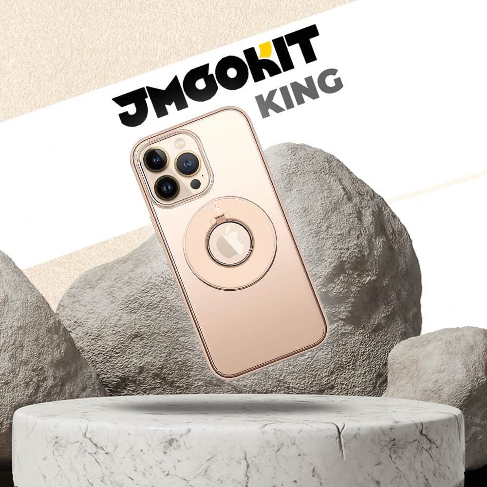 Coque MagSafe avec support anneau – Apple iPhone 14 Pro – JMGOKIT King Or - Vue 4