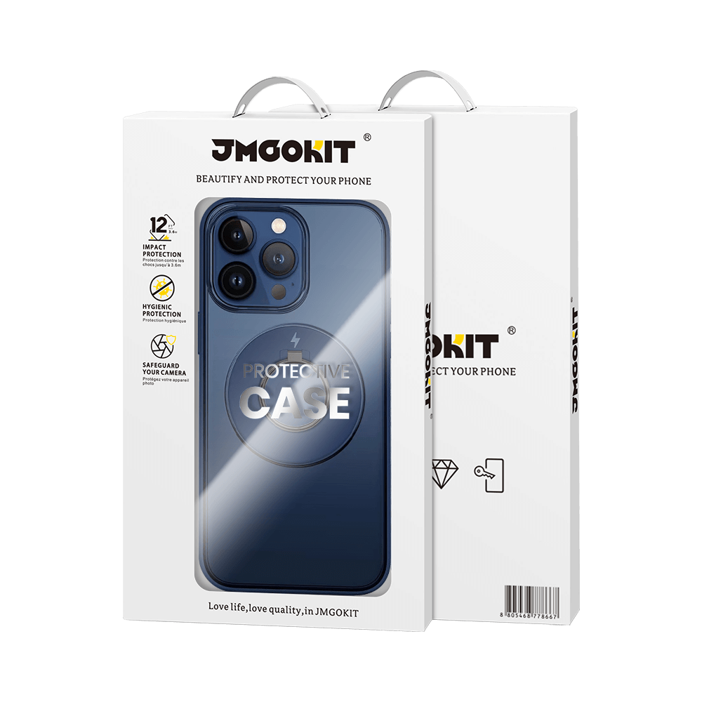 Coque MagSafe avec support anneau – Apple iPhone 12 Pro – JMGOKIT King Bleu Marine - Vue 18