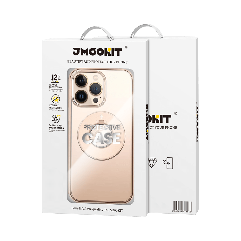 Coque MagSafe avec support anneau – Apple iPhone 12 Pro – JMGOKIT King Or - Vue 18