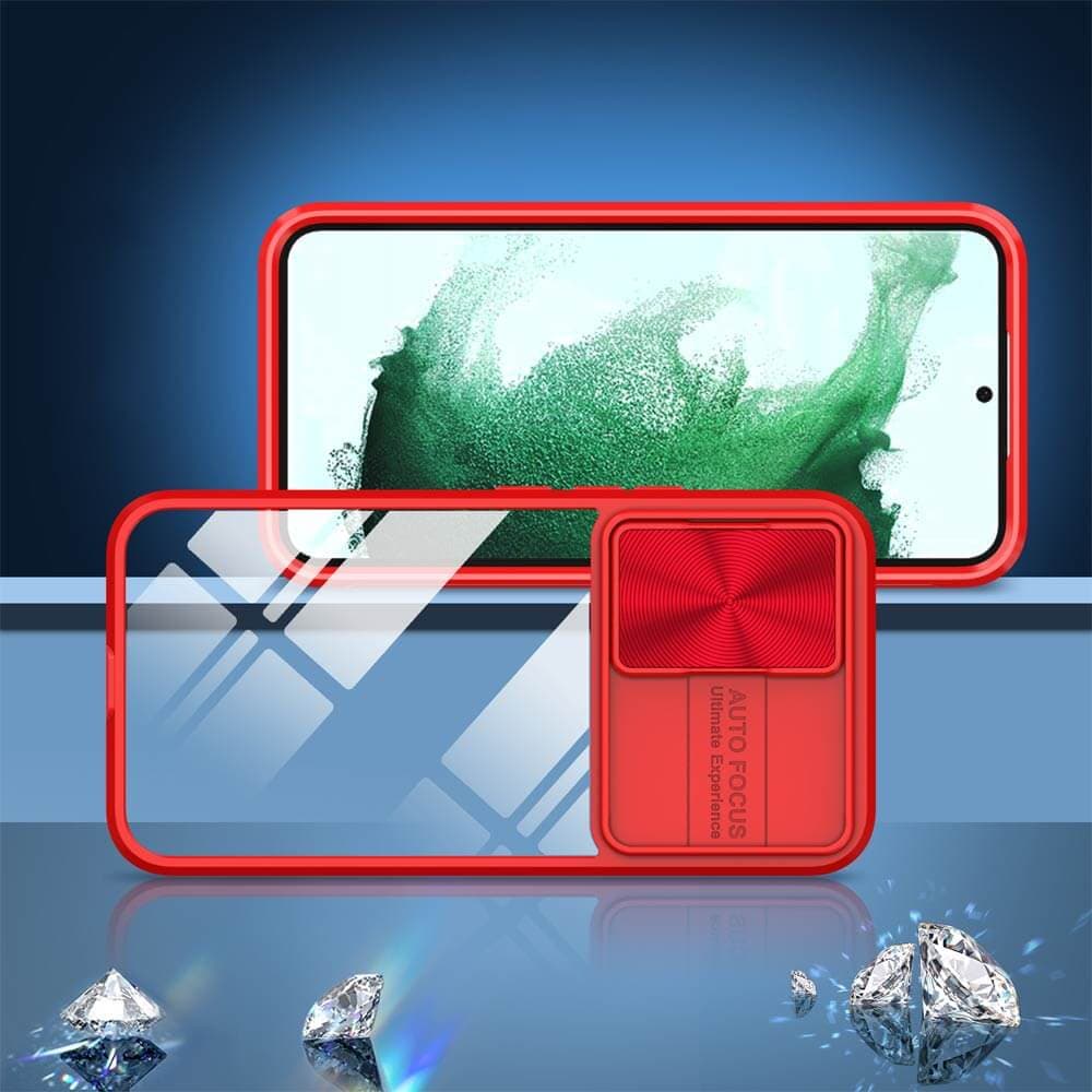 Coque avec cache caméra – Samsung Galaxy A55 5G – PROTECT IE027 Rouge  - Vue 4