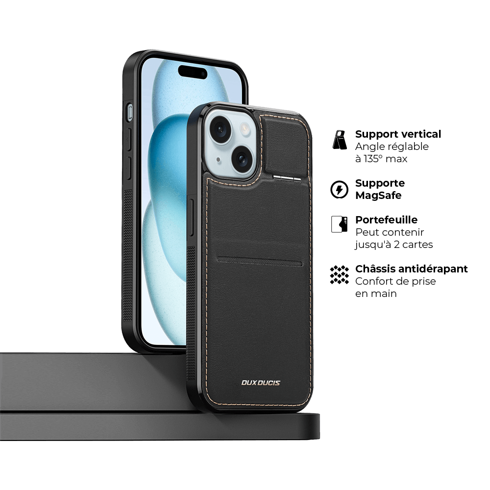 Coque de Protection Dux Ducis pour Apple iPhone 15 Plus Noir - Vue 5