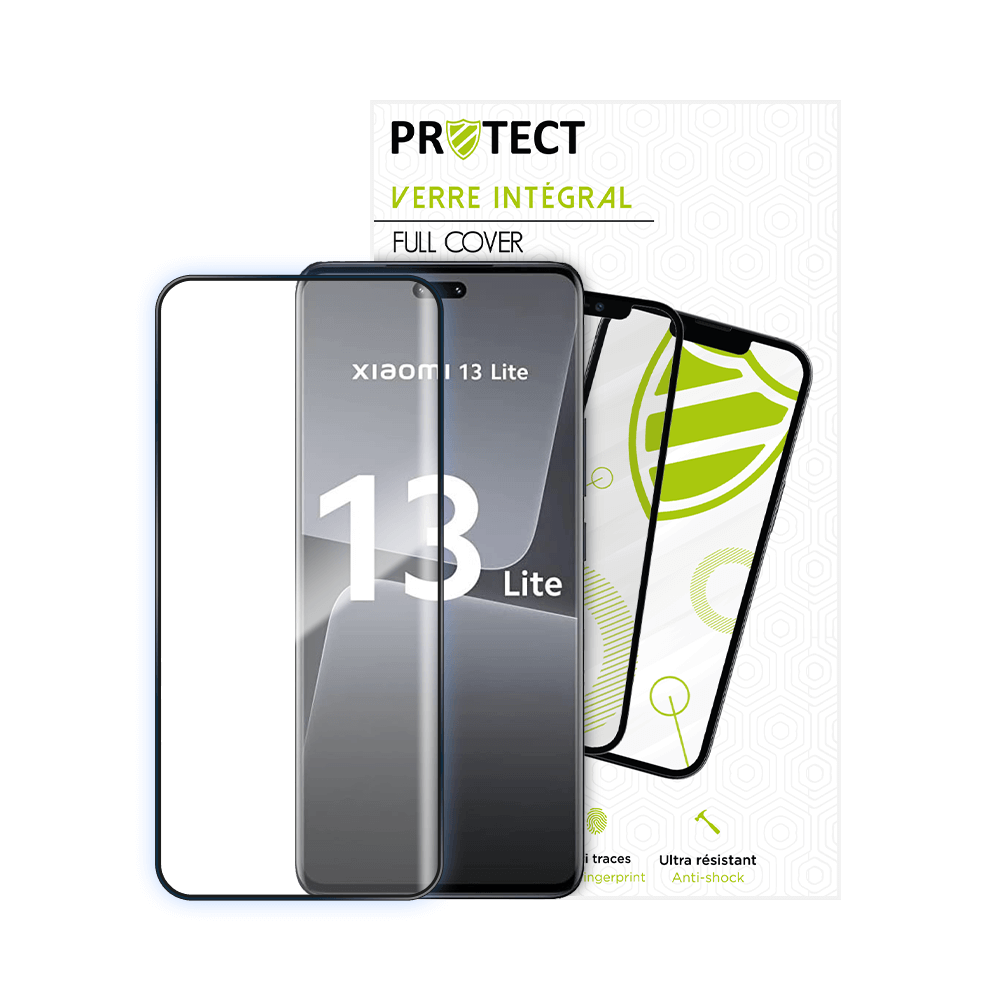 Verre trempé intégral 5D 9H – protection écran Xiaomi 13 Lite – PROTECT Noir - Vue 12