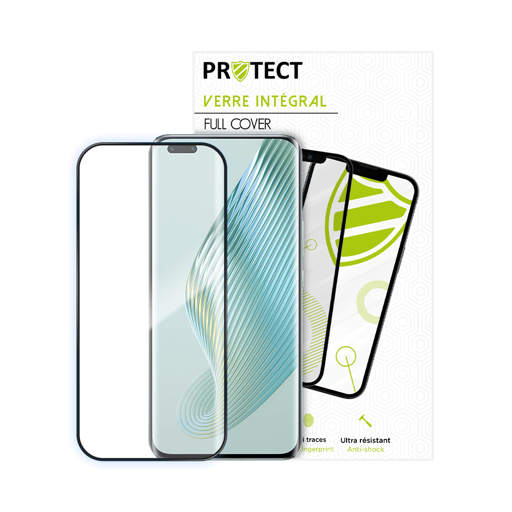 Verre trempé intégral 5D 9H – protection écran Honor Magic 5 Pro – PROTECT Noir - Vue 12