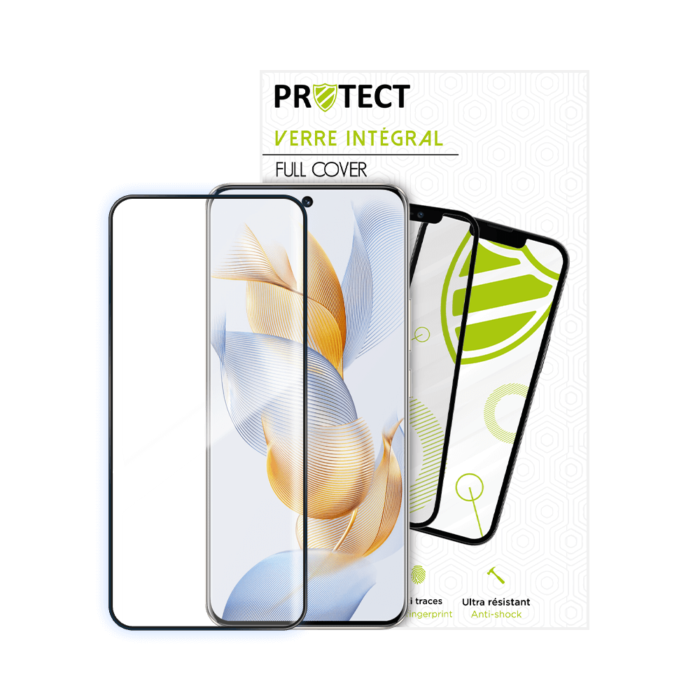 Verre trempé intégral 5D 9H – protection écran Honor 90 5G – PROTECT Noir - Vue 16