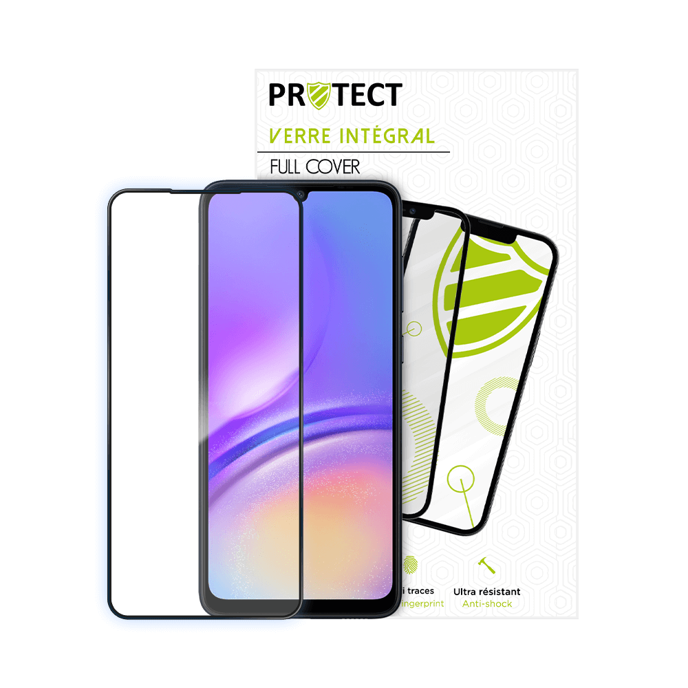 Verre trempé intégral 5D 9H – protection écran Samsung Galaxy A05 – PROTECT Noir - Vue 16