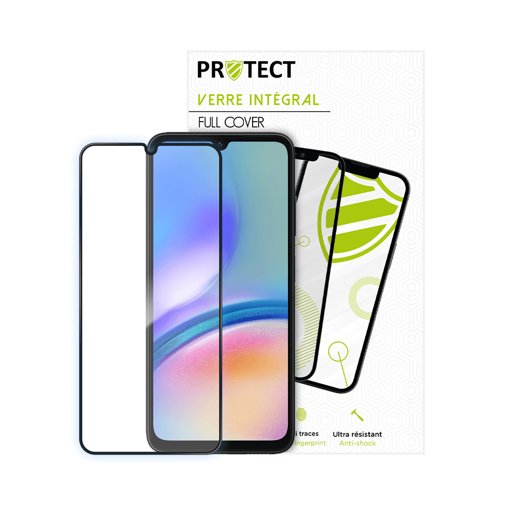 Verre trempé intégral 5D 9H – protection écran Samsung Galaxy A05s – PROTECT Noir - Vue 16