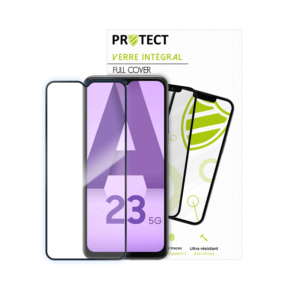 Verre trempé intégral 5D 9H – protection écran compatible Samsung Galaxy A23 5G / A23 4G – PROTECT Noir - Vue 16