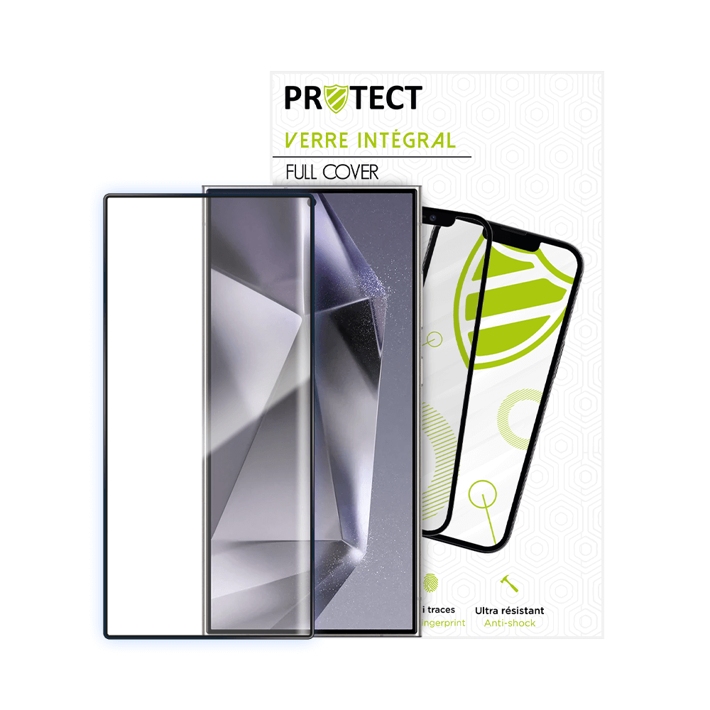 Verre trempé intégral 5D 9H – protection écran Samsung Galaxy S24 Ultra 5G – PROTECT Noir - Vue 16