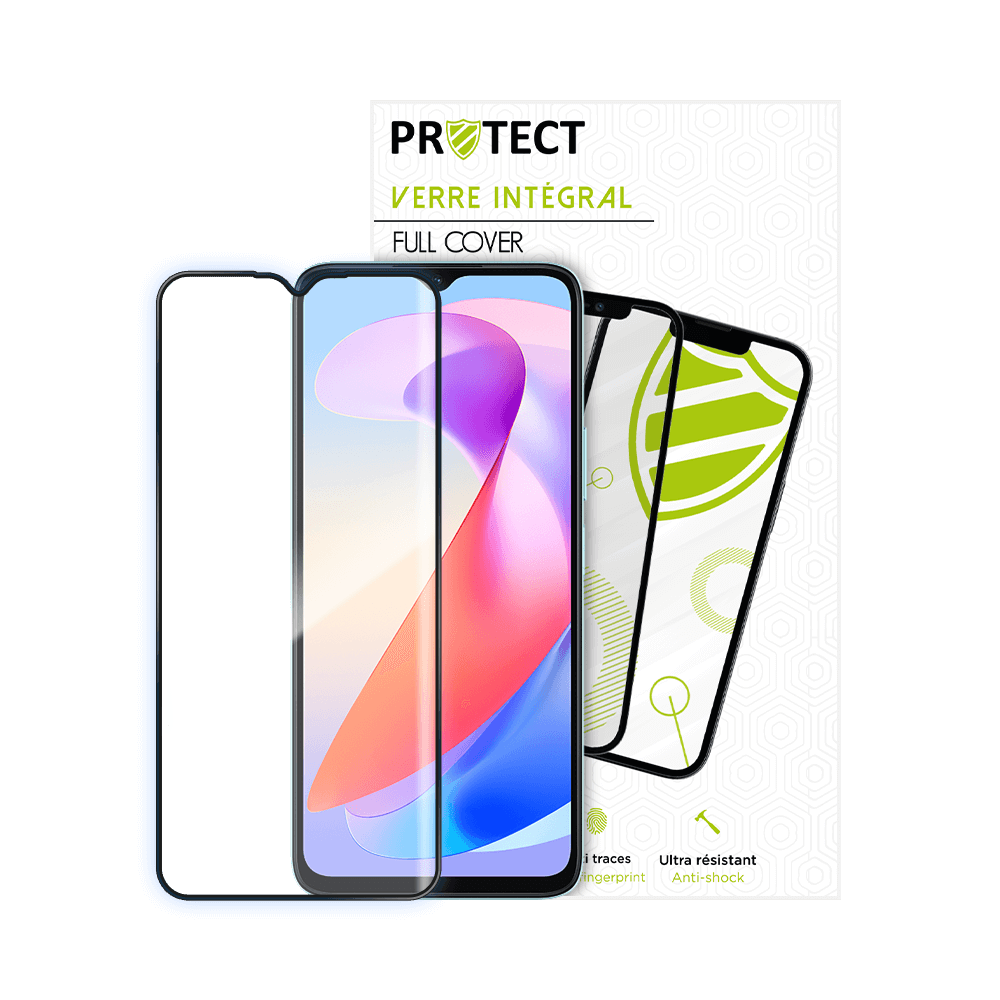 Verre trempé intégral 5D 9H – protection écran Honor X6a – PROTECT Noir - Vue 16
