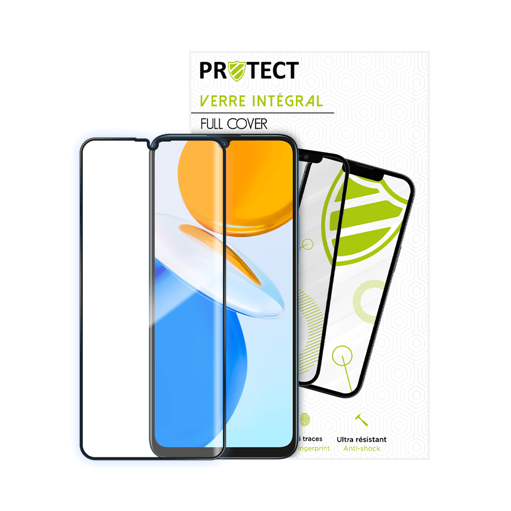 Verre trempé intégral 5D 9H – protection écran Honor X7 – PROTECT Noir - Vue 16