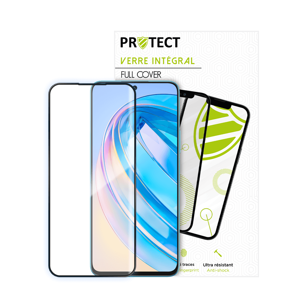 Verre trempé intégral 5D 9H – protection écran Honor X8a – PROTECT Noir - Vue 16