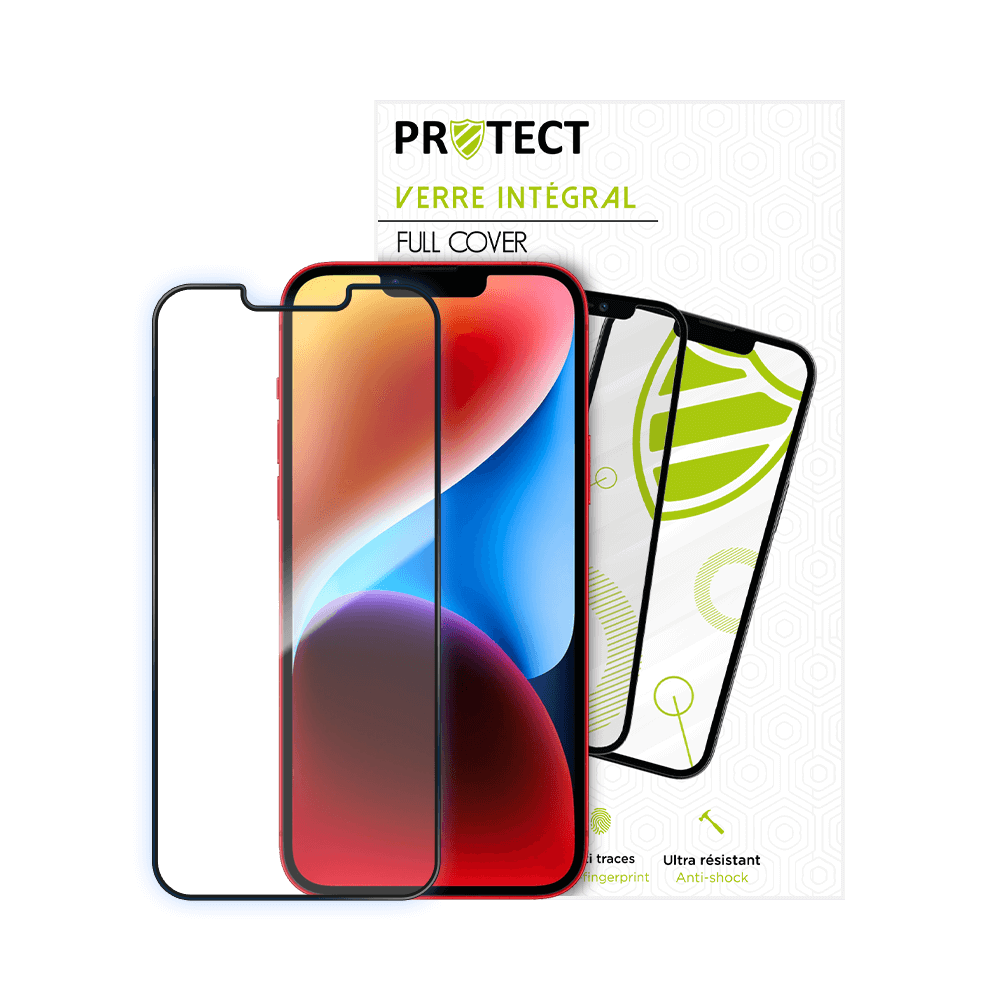 Verre trempé intégral 5D 9H – protection écran compatible Apple iPhone 13 Pro Max / 14 Plus – PROTECT Noir - Vue 16