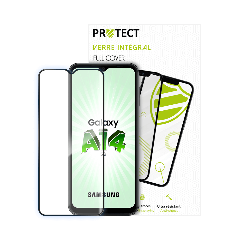 Verre trempé intégral 5D 9H – protection écran Samsung Galaxy A14 5G – PROTECT Noir - Vue 16
