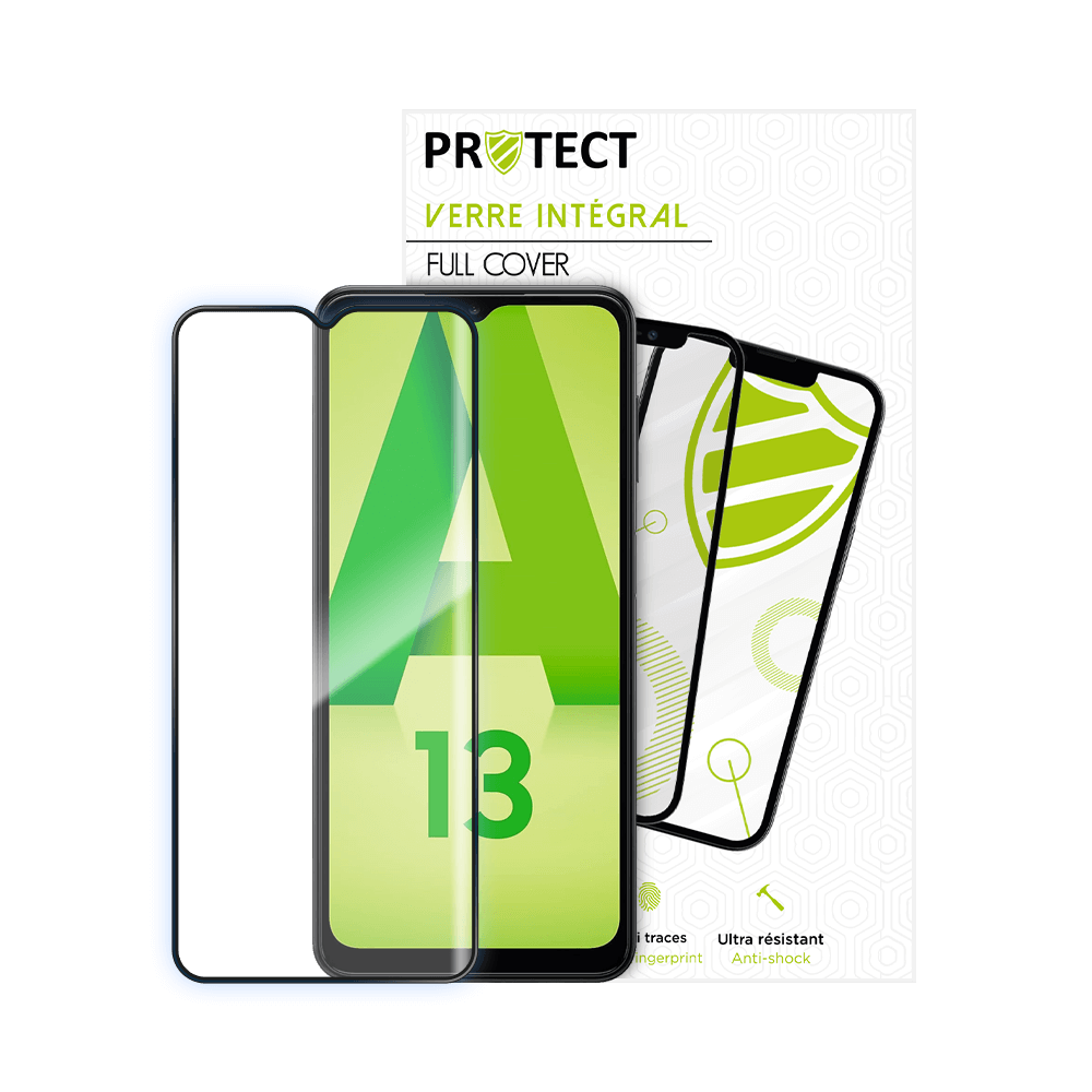 Verre trempé intégral 5D 9H – protection écran Samsung Galaxy A13 4G – PROTECT Noir - Vue 16