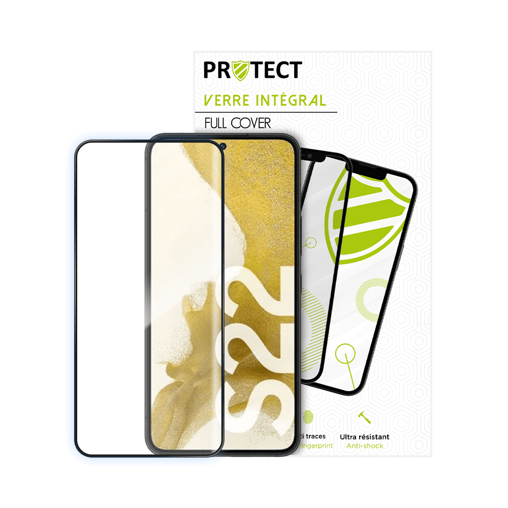 Verre trempé intégral 5D 9H – protection écran Samsung Galaxy S22 – PROTECT Noir - Vue 16