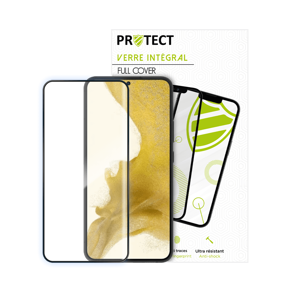 Verre trempé intégral 5D 9H – protection écran Samsung Galaxy S22+ – PROTECT Noir - Vue 16