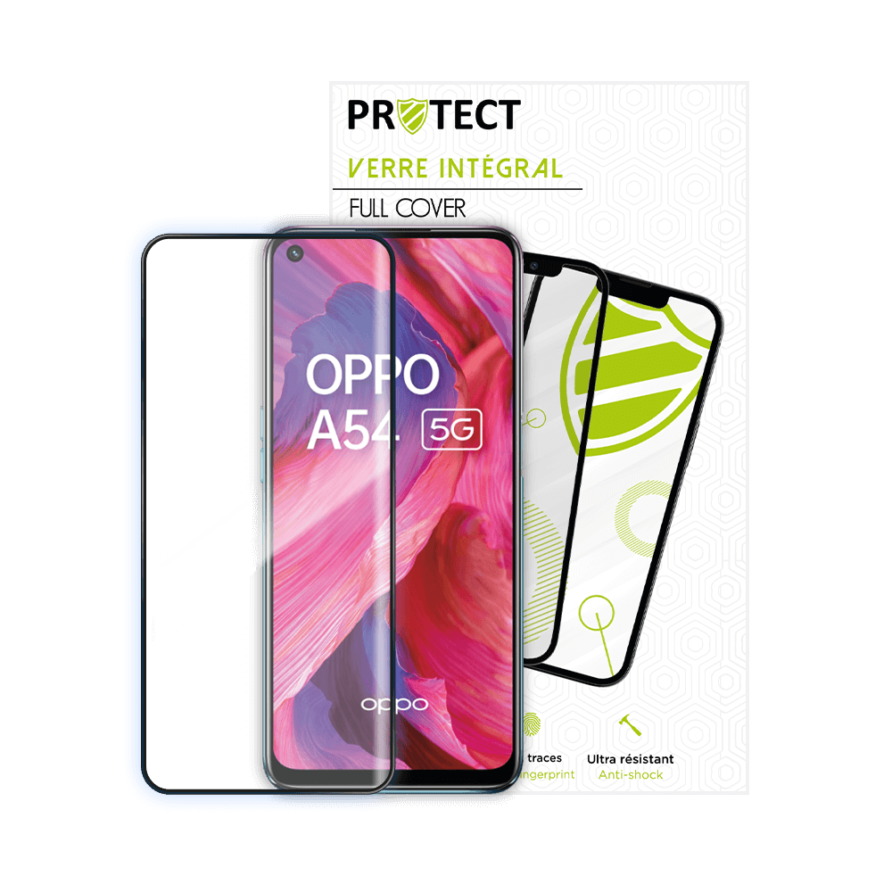 Verre trempé intégral 5D 9H – protection écran compatible OPPO A74 5G / A54 5G – PROTECT Noir - Vue 16