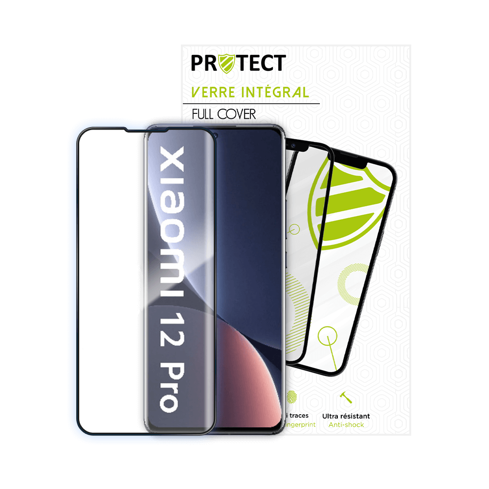 Verre trempé intégral 5D 9H – protection écran Xiaomi 12 Pro – PROTECT Noir - Vue 16