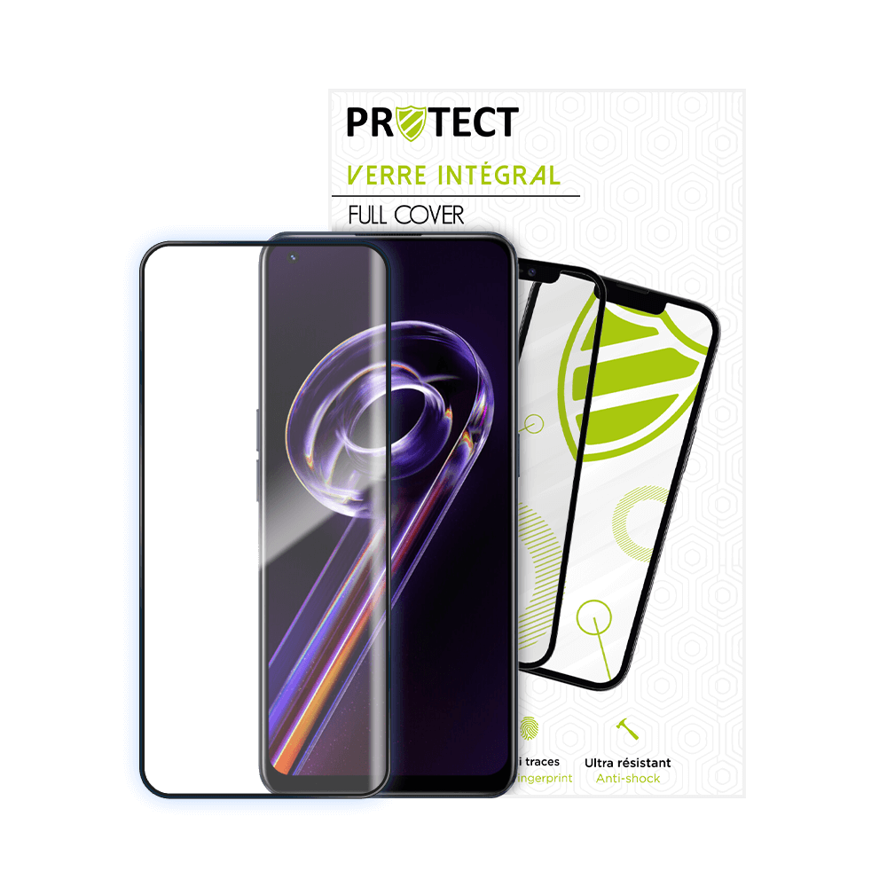 Verre trempé intégral 5D 9H – protection écran Realme 9 Pro 5G – PROTECT Noir - Vue 16