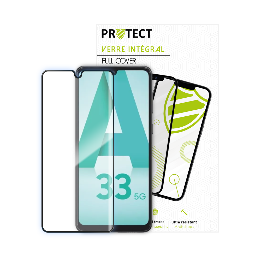 Verre trempé intégral 5D 9H – protection écran Samsung Galaxy A33 5G – PROTECT Noir - Vue 16